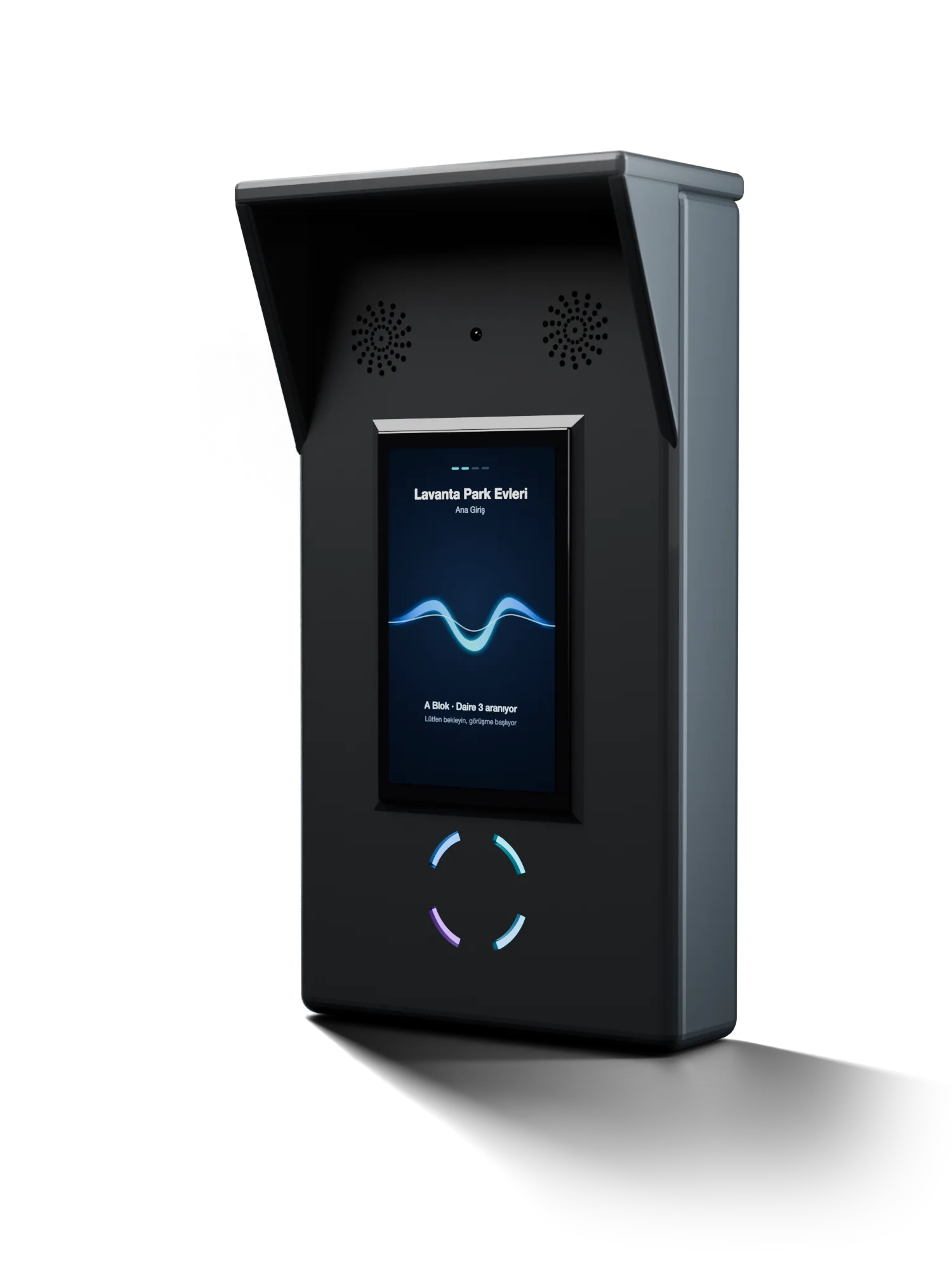 Gagent gate unit, three-quarter front view.